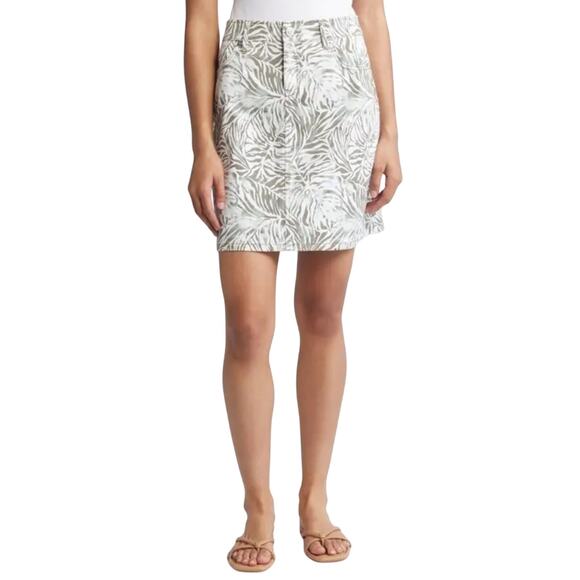 Tommy Bahama Boracay Beach Monstera Mirage Mini Floral Skirt size 6 - Picture 2 of 5